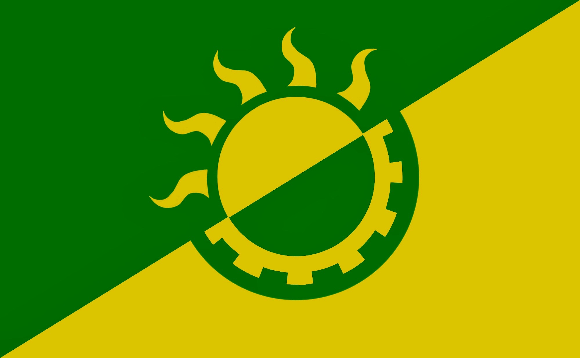 solarpunk flag